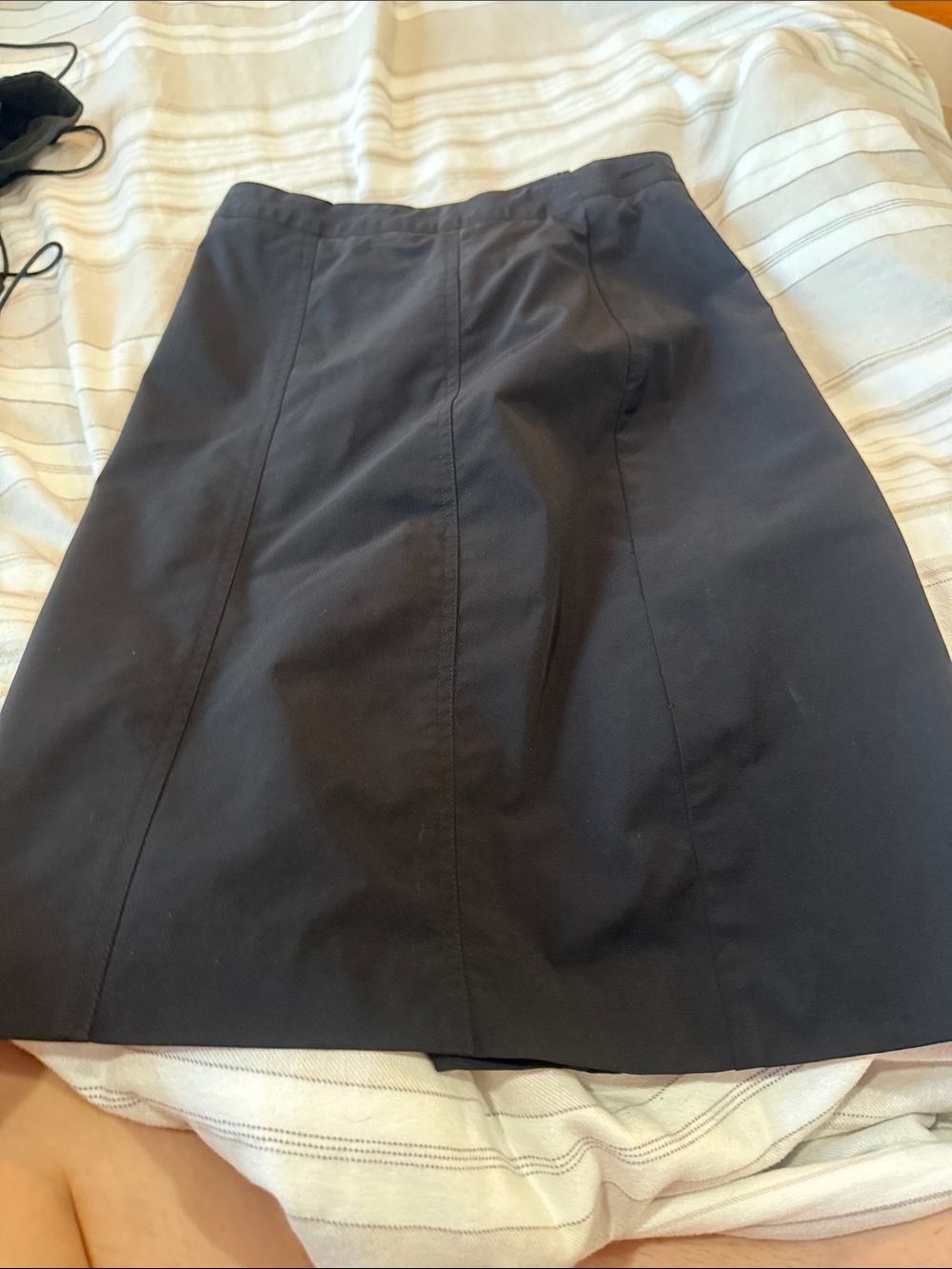 BCBGMaxAzria Navy A-Line Panel Skirt